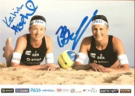 Katrin Holtwick & Ilka Semmler Autogramme Beachvolleyball