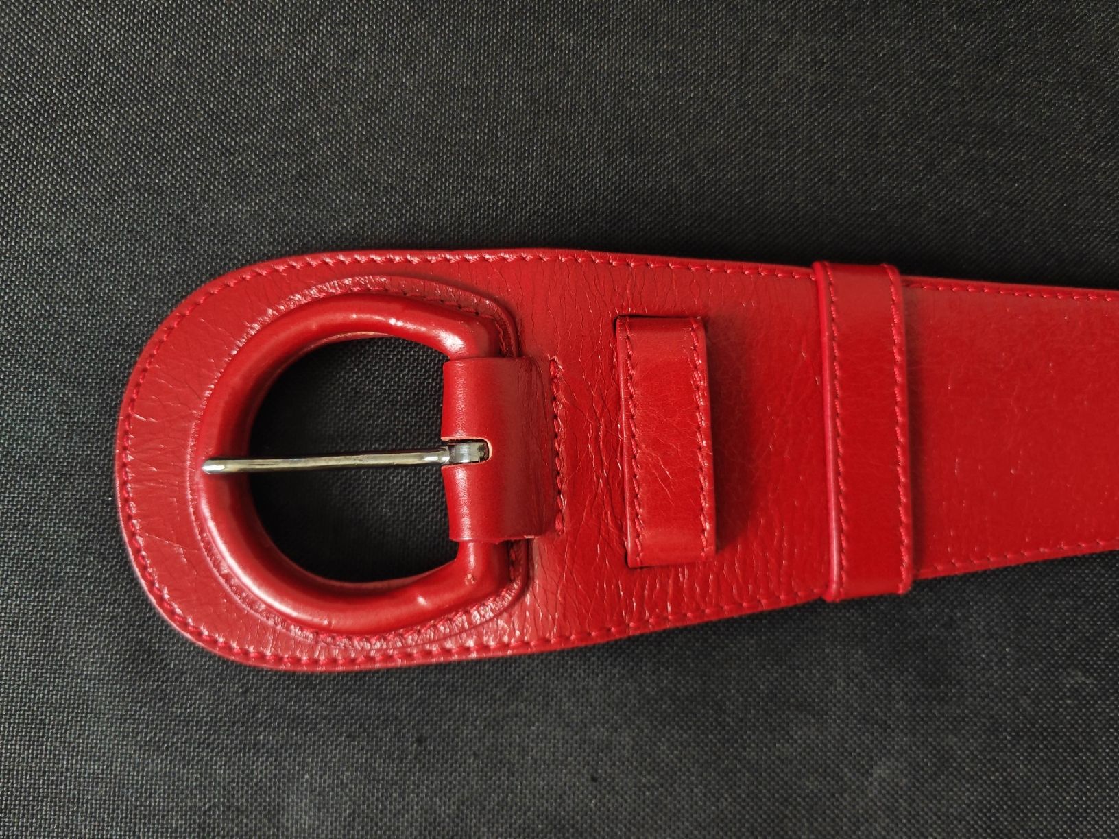 Gürtel: Anne Fontaine-Red Leather Belt – Gebraucht aus Horw von aquarellmmm2024 1
