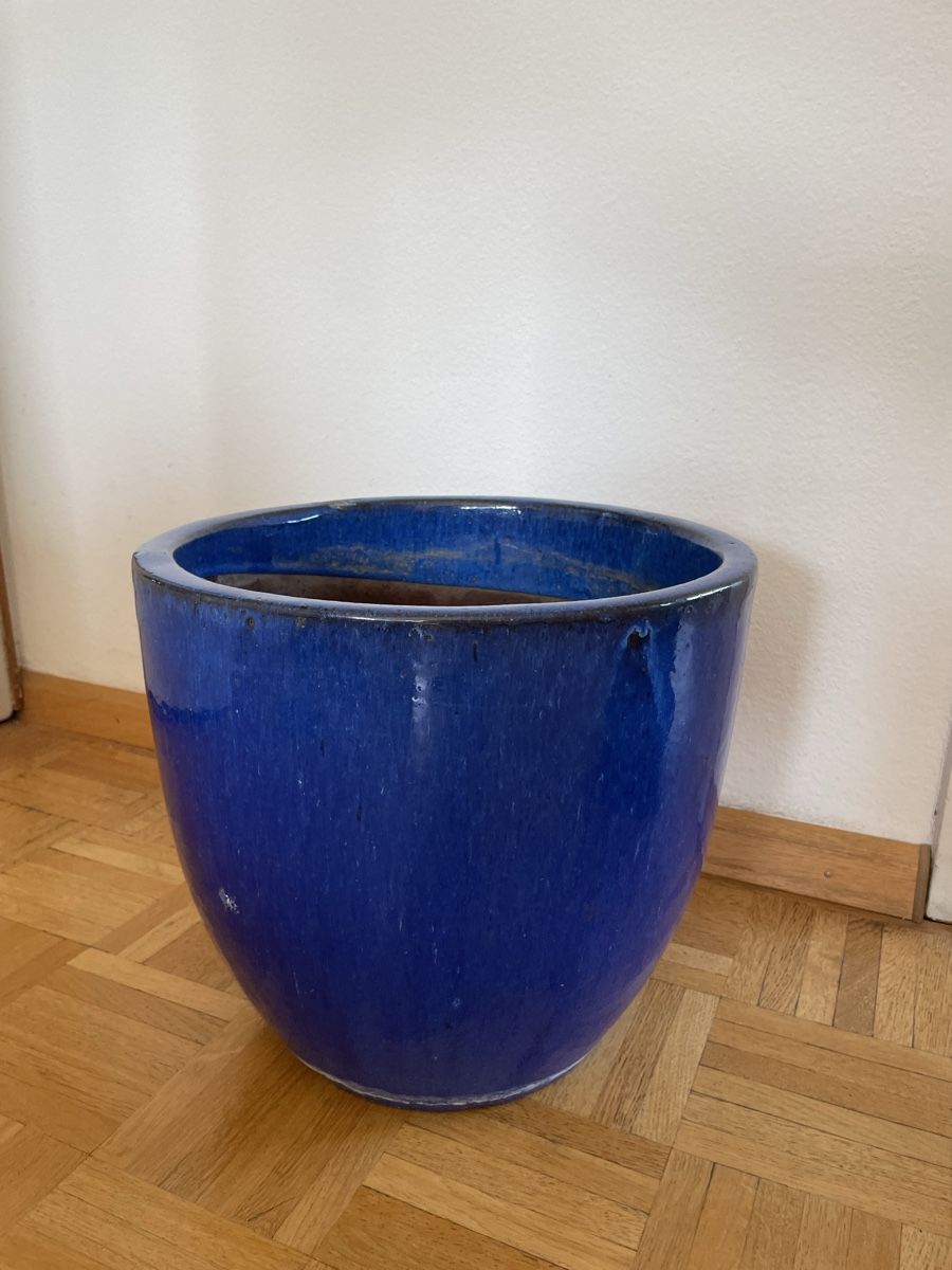 Vasi per fiori: Blumentopf Keramik glasiert.Winterfest. – Usato da Basel venduto da Kamberly 6