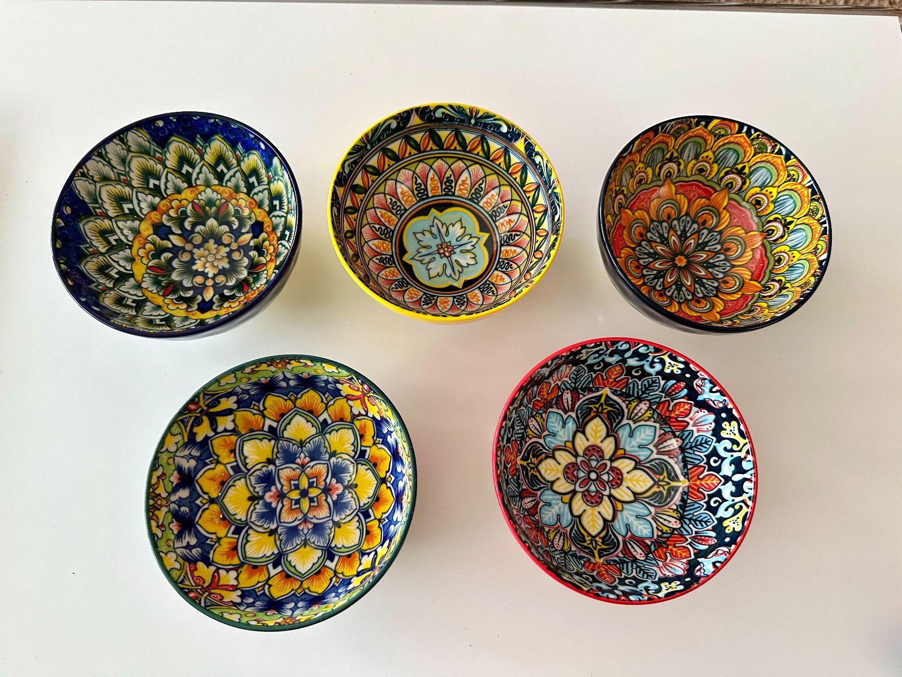 Schalen: New 5 Colorful Ceramic Bowls, 12cm – Neu (gemäss Beschreibung) aus Gattikon von Sarahs_Schatzkammer 1
