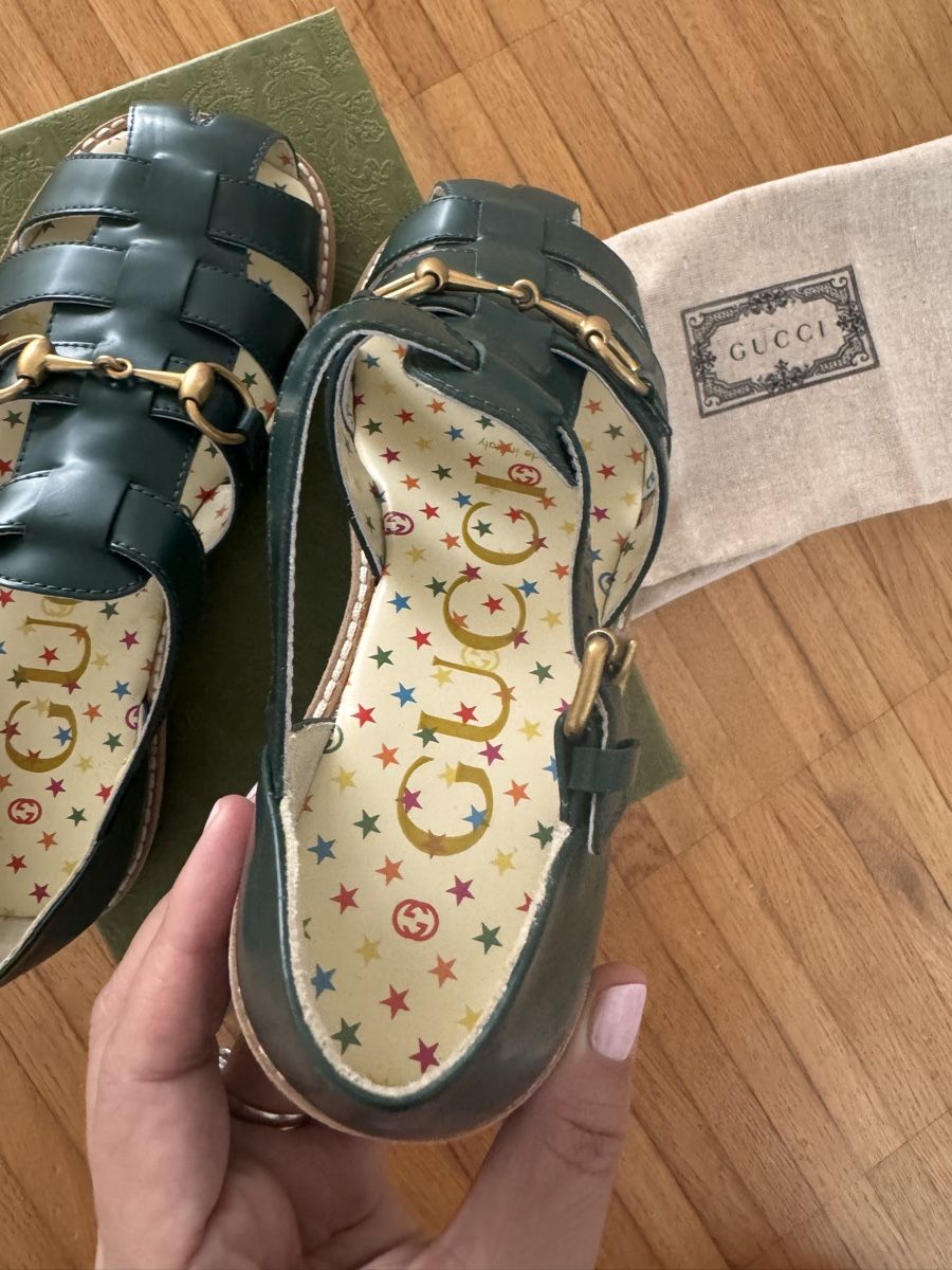 Gucci Scarpe per ragazzi: Gucci Leder Kinder Sandale Gr.32 – Nuovo e nell'imballaggio originale da Pfäffikon SZ venduto da EMMA0111