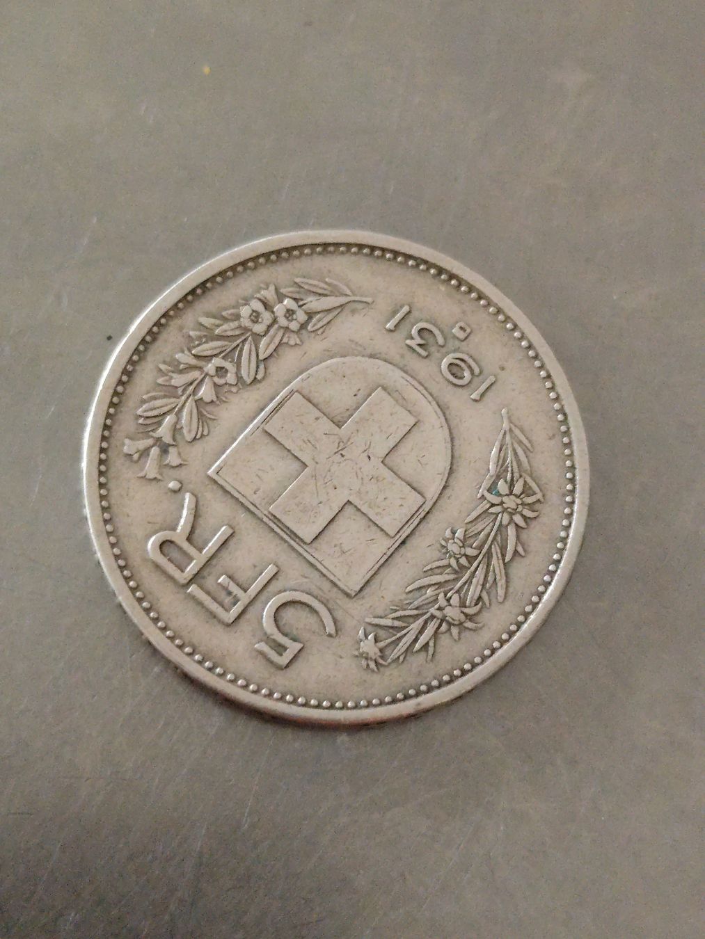 Tutti le monete: 5fr.silber 1931 70°verschoben – Usato da minusio venduto da bierbrauer 3