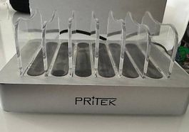 Pritek Ladestation 6-fach USB silber guter Zustand