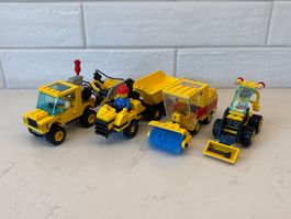 Lot de 4 véhicules Lego construction jaune pour enfant