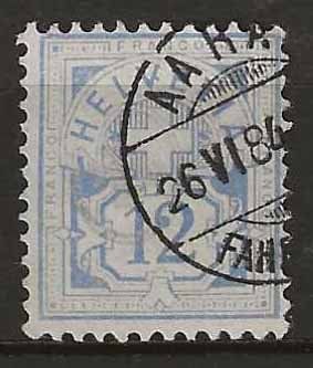 Tutti i francobolli: Ch056 - Type chiffre no 56 papier blanc obl. – Usato da Trélex venduto da Phil_Albert