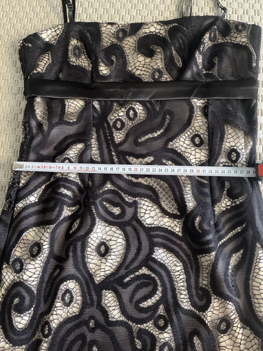 Vestiti: Kleid schwarz-gold, Spitze, 40 – Usato da Solothurn venduto da Bobesch08 6