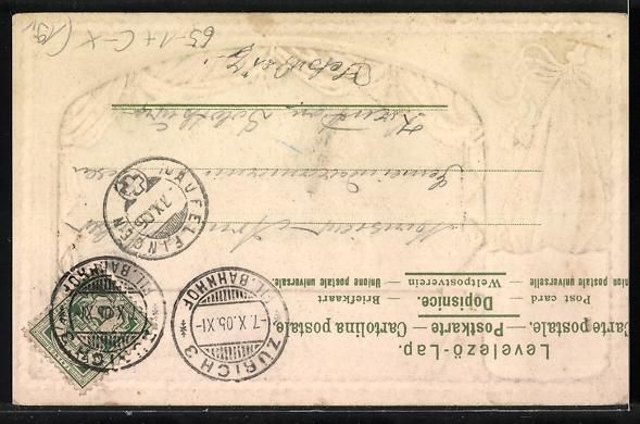 Cartoline postali: Passepartout-Lithographie Zürich, Parti – Usato da Berlin venduto da bartko-reher 1