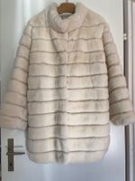Fell/ Pelz Mantel Jacke weiss Teddy gr s-m