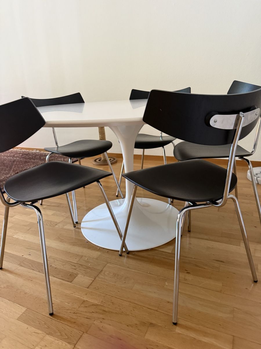 Bolia Stühle: 5 Bolia Bird Chairs (black + chrome) – Gebraucht aus Zürich von vik_wzv8 4