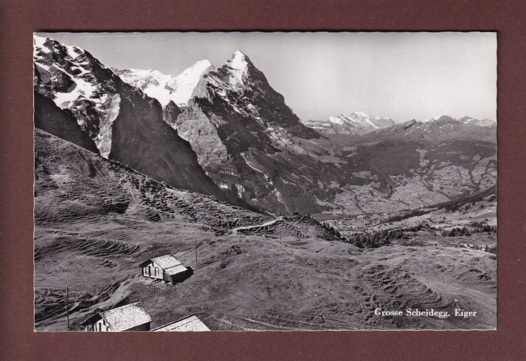 Cartoline postali: GROSSE SCHEIDEGG - Eiger – Usato da Pully venduto da nicecards-shop