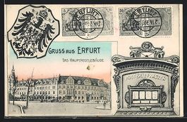 Erfurt, Das Hauptpostgebäude Postbriefk