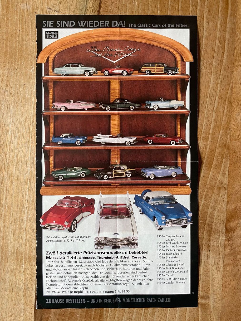 Franklin Mint Modellautos „The Classic Cars of the Fifties“ (Neu