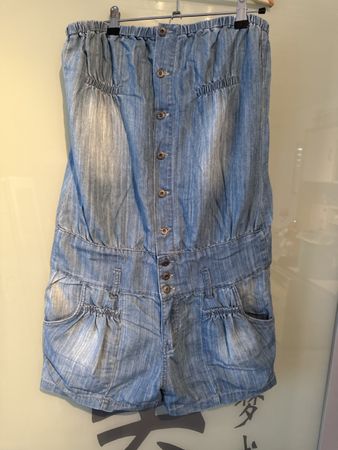Sommerlicher Jeans Jumpsuit, Gr. XL