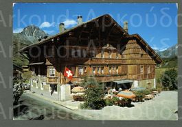 AK color Maloja GR Hotel „Schweizerhaus“ ≈ 1974