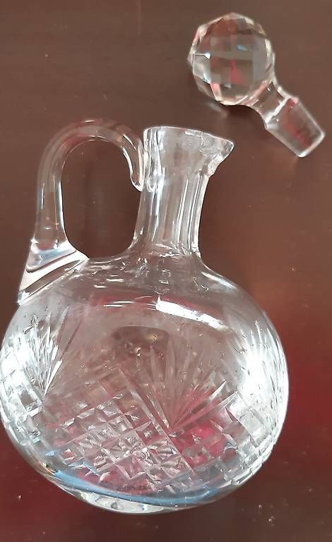 Caraffe: Kleiner Kristallglaskrug mit Stöpsel – Usato da Schaan venduto da jud_59jg 1