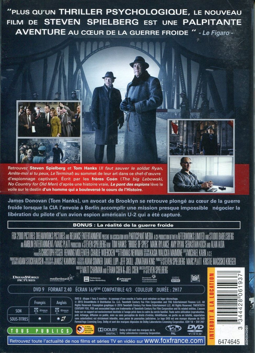 Tutti i DVDs: LE PONT DES ESPIONS   -  DVD – Usato da Les Avants venduto da soyouz63 1