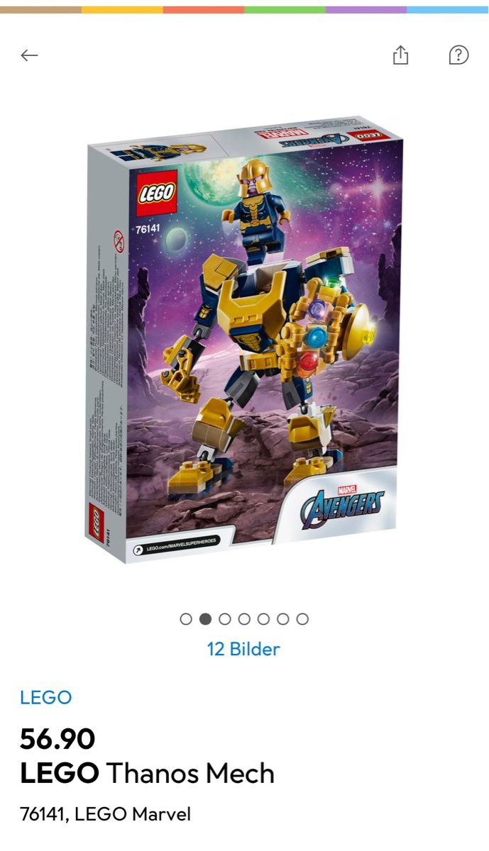 Lego Baukästen: Lego Marvel Thanos Mech 76141 NEU – Neu und originalverpackt aus Birsfelden von bar_dlr6 1