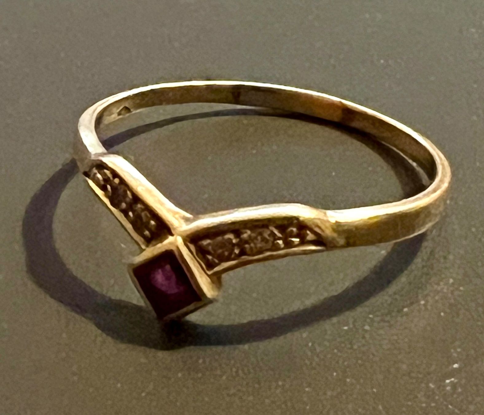 Anelli: Gold-Ring 14K mit Steinen – Usato da Chur venduto da Penting1935 5