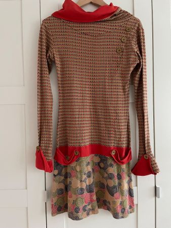 Retro Kleid von Surkana Gr.M 100% Baumwolle
