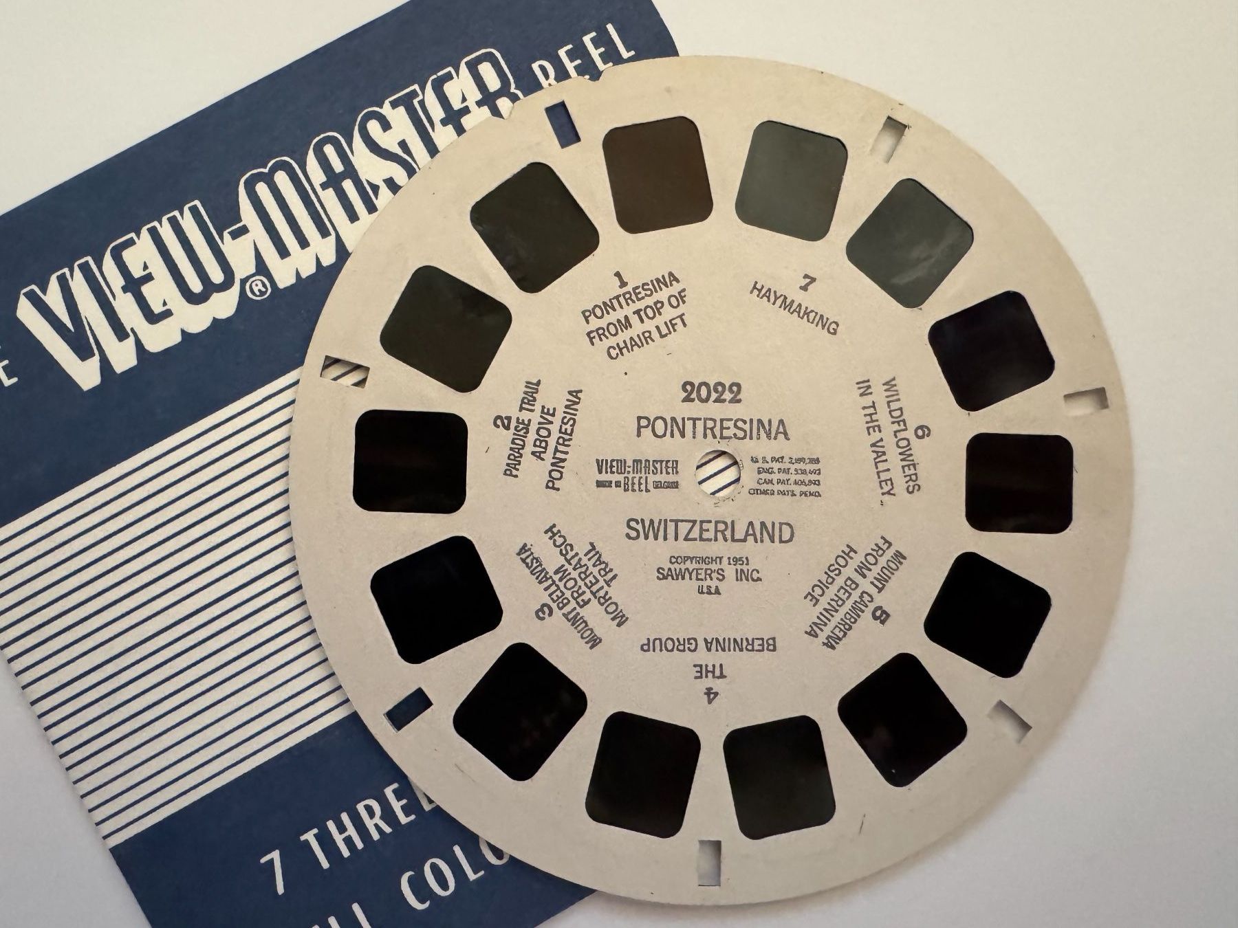 View-master Giocattoli: View-Master 3D: Nr. 2022 PONTRESINA – Usato da Tegerfelden venduto da siebenmacky 2