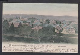 Münchenbuchsee   -   alte Ansichtskarte mit Dorfansicht 1906