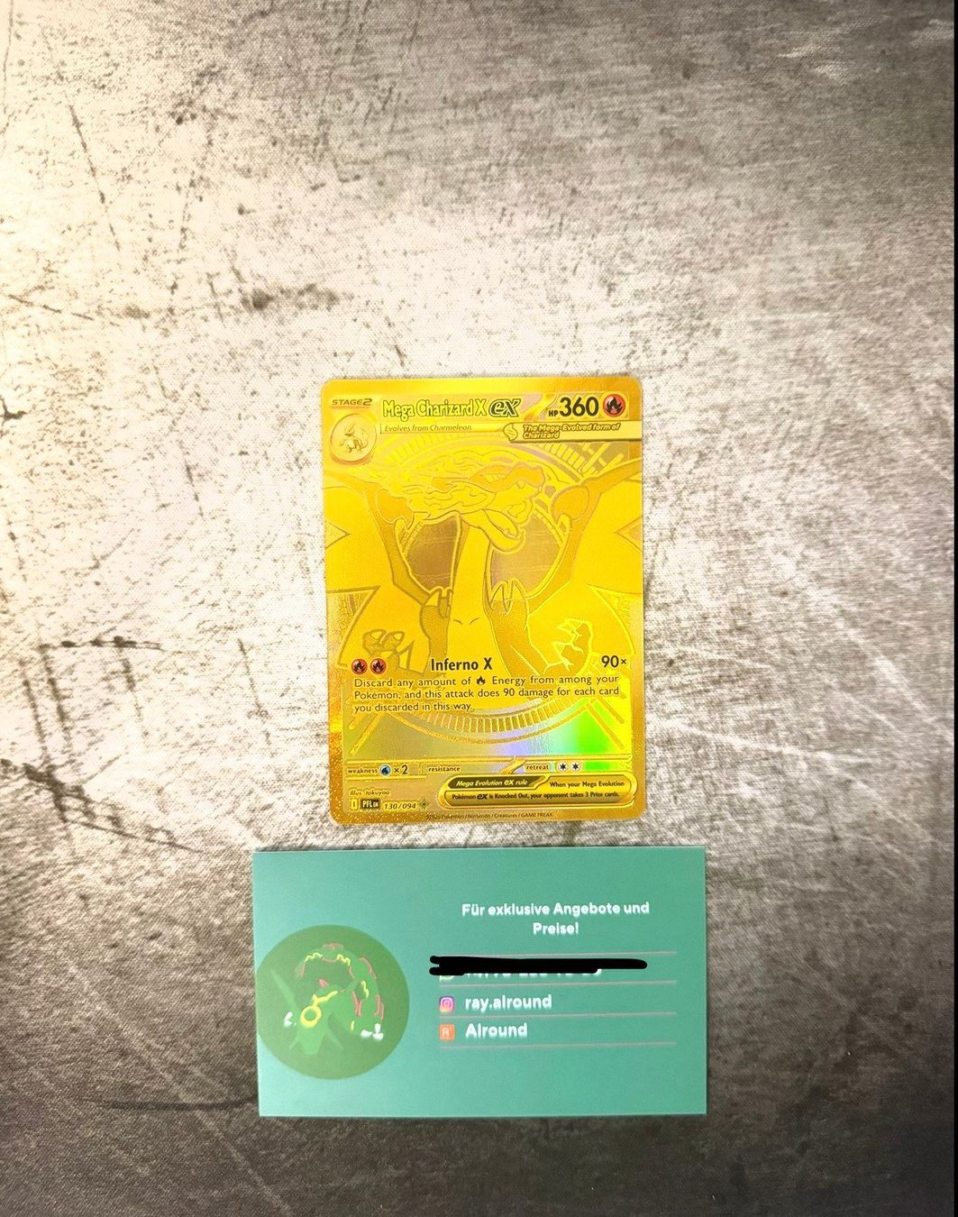 Pokémon Sammelbilder & Trading cards: Pokemon Mega Charizard ex 130 ENG – Gebraucht aus Basel von ray.alround
