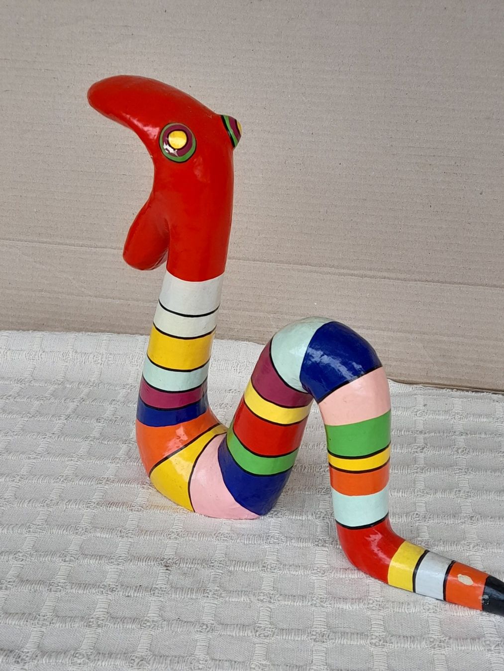 Figuren: Skulptur Schlange bunt – Gebraucht aus Thun von  5