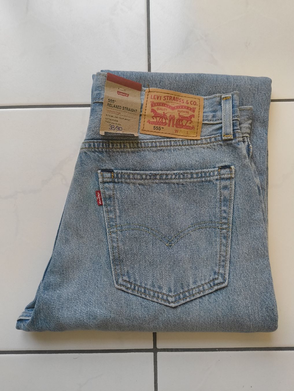 Levi's Jeans: Levi's 555 Jeans, W33/L30, hellblau, Used Look – Neu (gemäss Beschreibung) aus Uitikon Waldegg von PJLS1