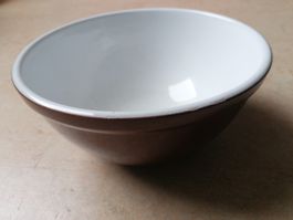 Rustikale Keramikschüssel, vintage braun (evt. Rössler)