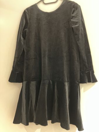 Schwarzes Samtkleid Benetton 2XL 160 cm