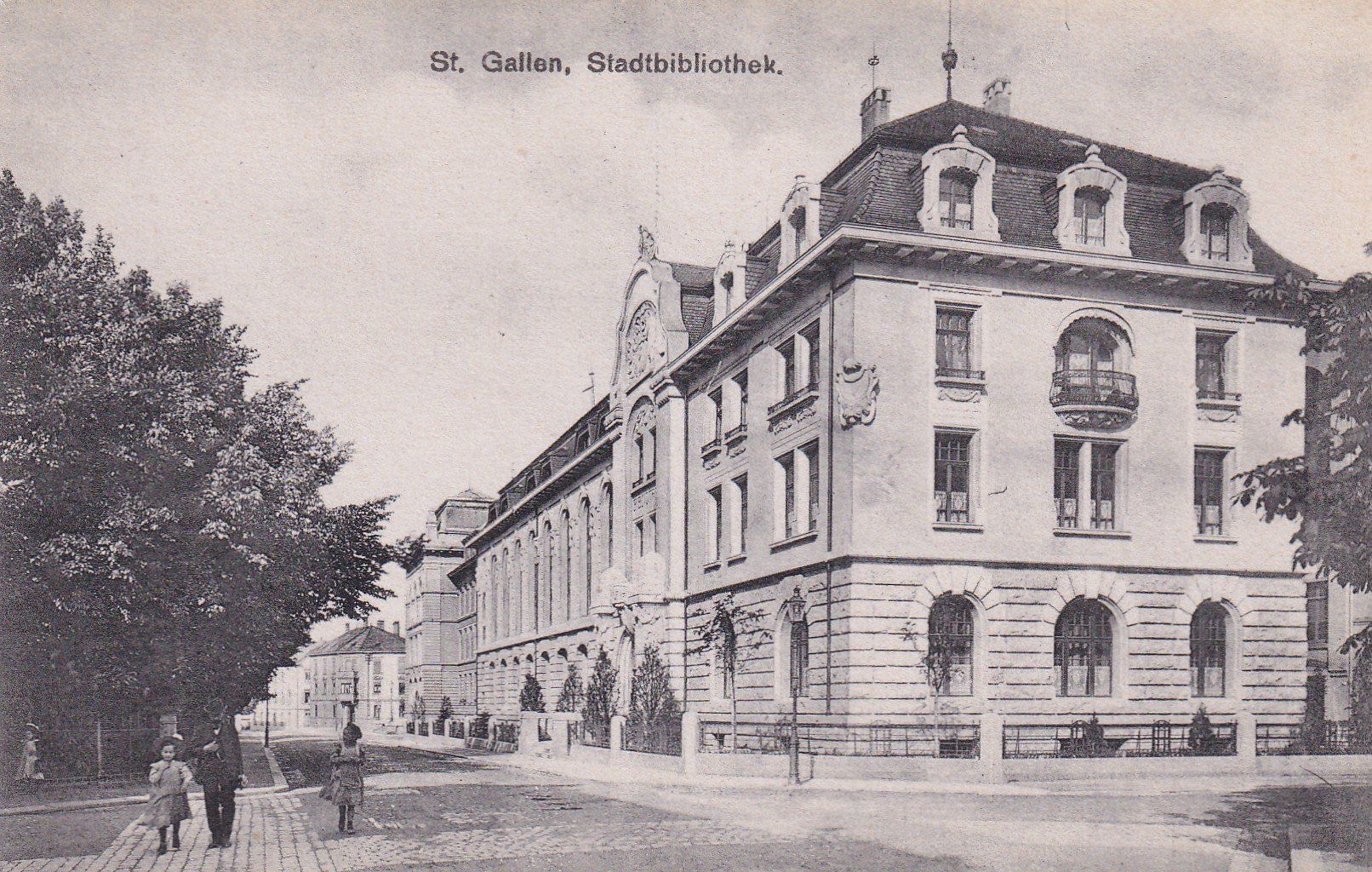 Cartoline postali: St. Gallen Stadtbibliothek – Usato da Cormoret venduto da Pascalll2001