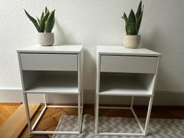 2x Ikea Nachttische Vikhammer