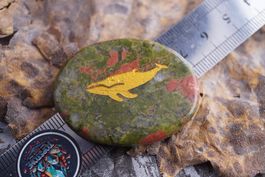 Walfisch  Signet Stein  Unakit  –Edelsteinstube Rausverkauf