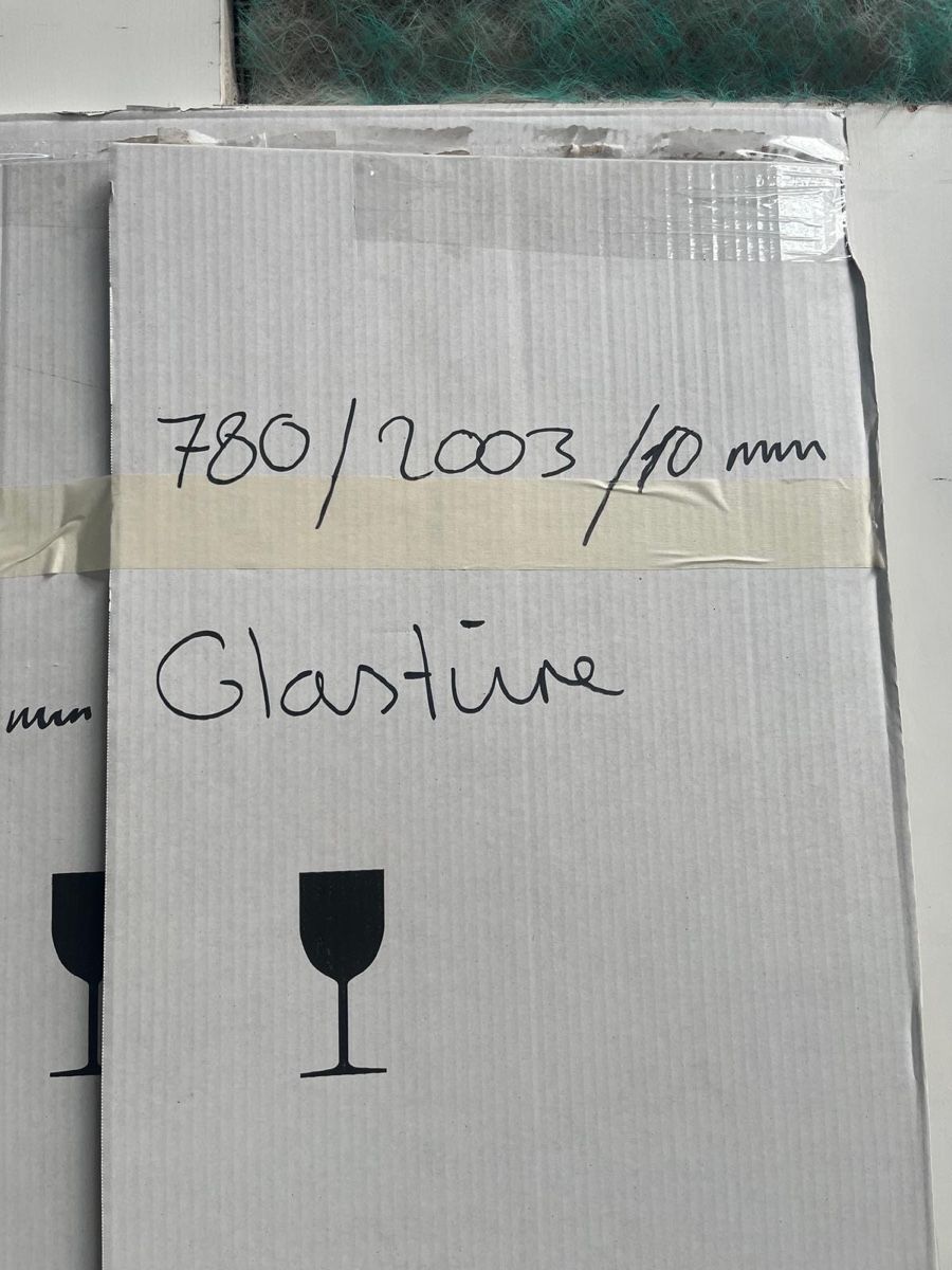 Porte: Glastüre, 780/2003/10mm, neu – Nuovo e nell'imballaggio originale da Gurbrü venduto da Simiramis 4