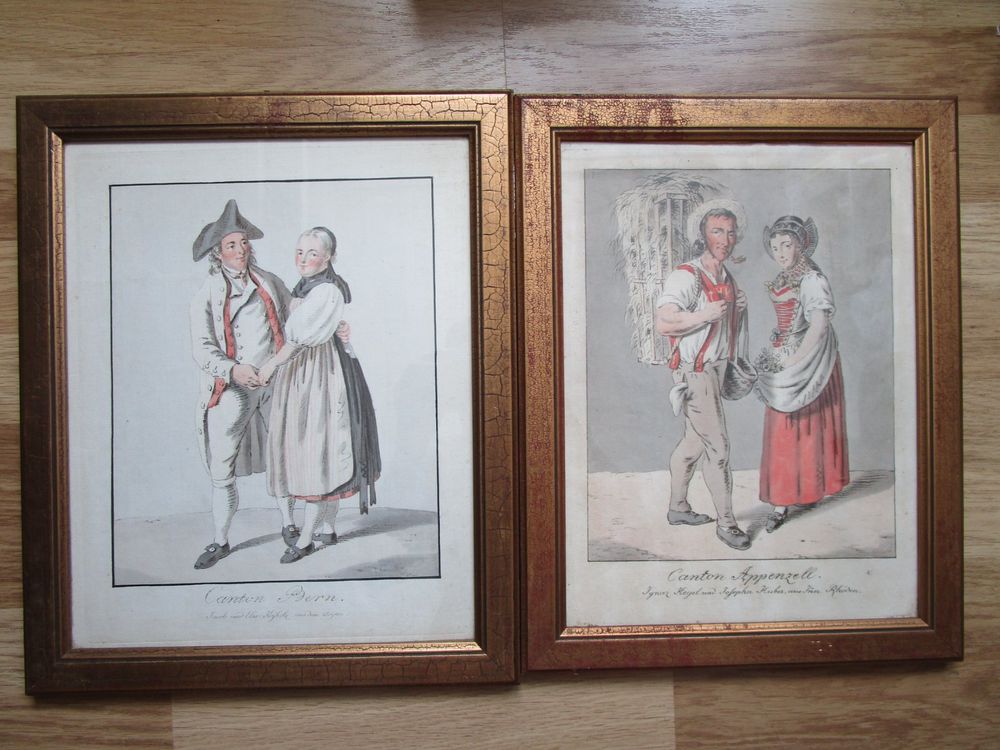 2 Stiche von Franz Niklaus König Kt.Appenzell und Kt.Bern Kaufen auf