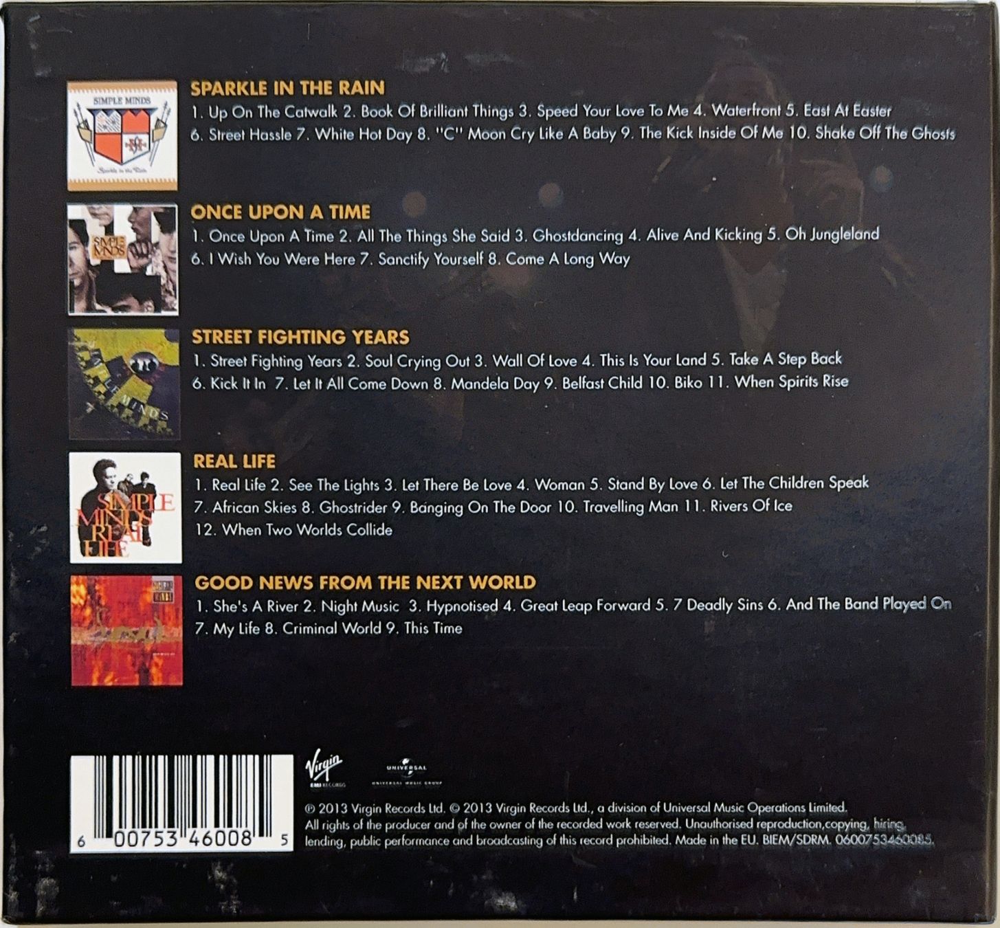 CD: Simple Minds – Classic Album Selection – Usato da Martigny venduto da jereq 1
