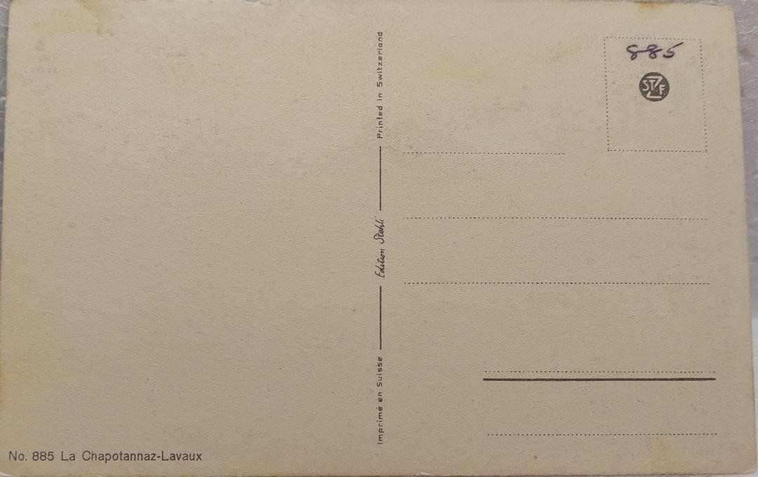Cartes postales: LA  CHAPOTANNAZ - Lavaux – D'occasion à Delémont par Domdom1 1