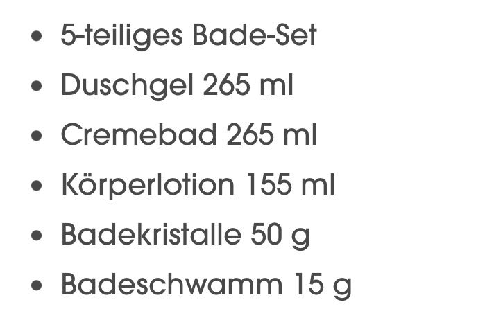 Cura del viso: Körperpflege Set, 5tlg. neu – Nuovo e nell'imballaggio originale da Necker venduto da liq24 2