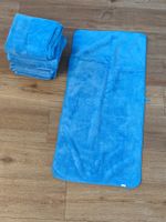 6 blaue Handtücher hellblau neuwertig