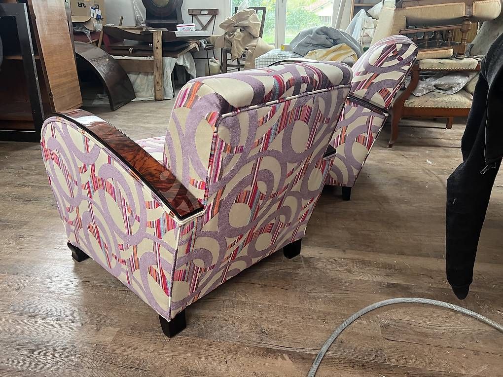 Sessel: Fauteuils club art deco noyer – Gebraucht aus Mollens VD von espritartdeco 1