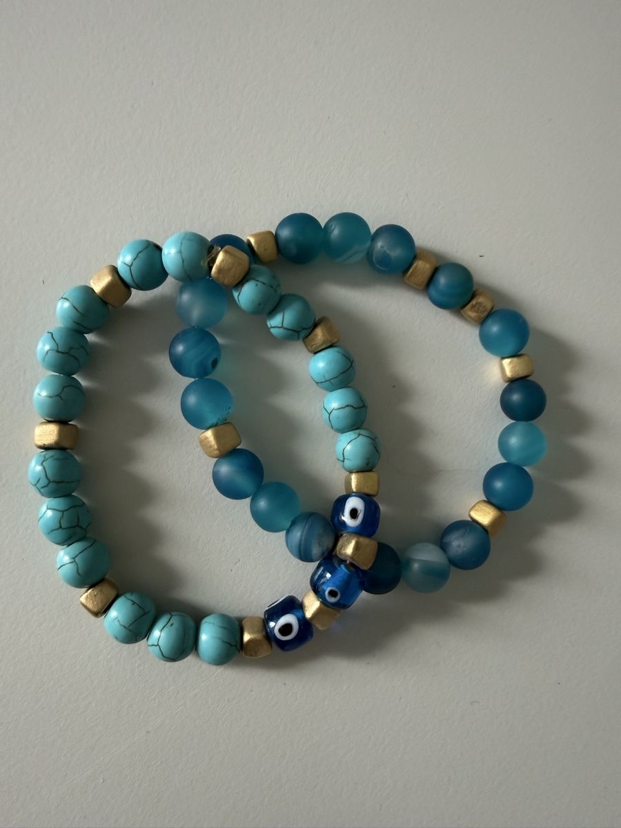 Bracelets: Armbänder 2er Set, türkisgrün  – Neuf (Voir description) à Stansstad par InStyle8 3