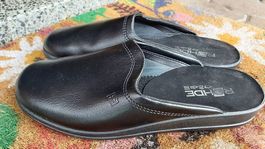Rohde Pantolette Pantoffeln Gr. 45 Leder schwarz