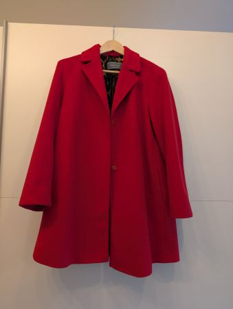 Roter Mantel, White Label, Grösse 36, neuwertig
