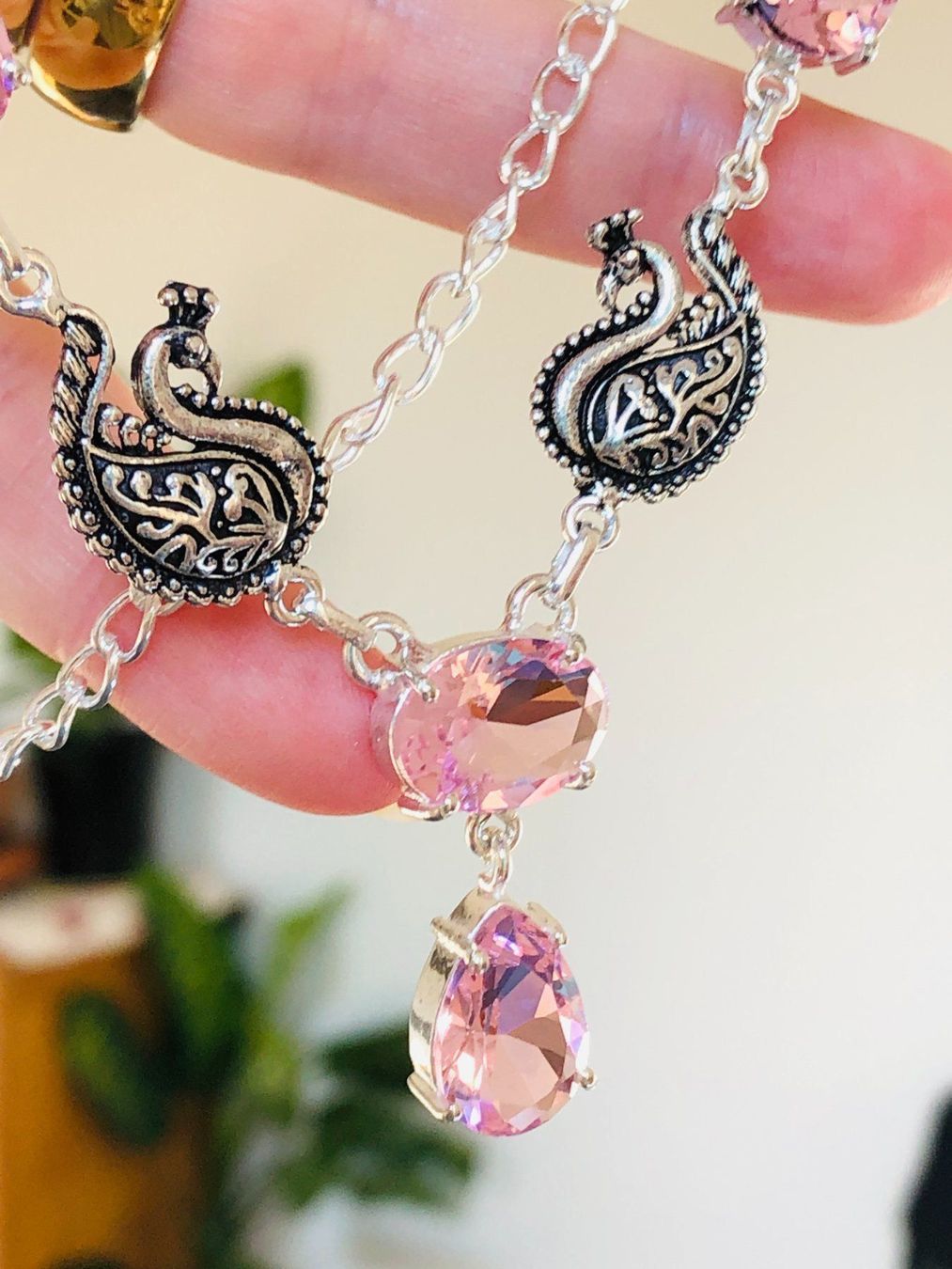 Catenine: Pink Kunzite Ethnic Handmade necklace – Nuovo e nell'imballaggio originale da Genève venduto da AGBERG 2