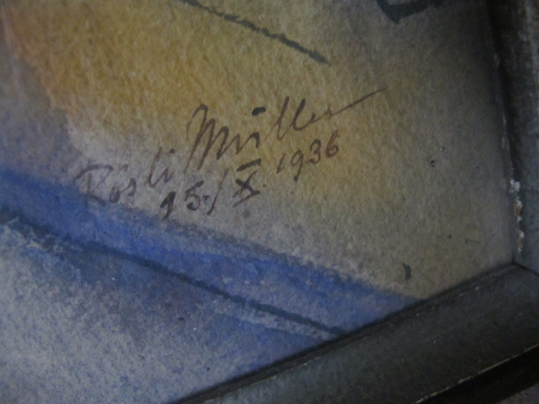 Dipinti: Bild Gemalt Datiert Und Signiert 1936 – Usato da Altnau venduto da LinaAuktion 6