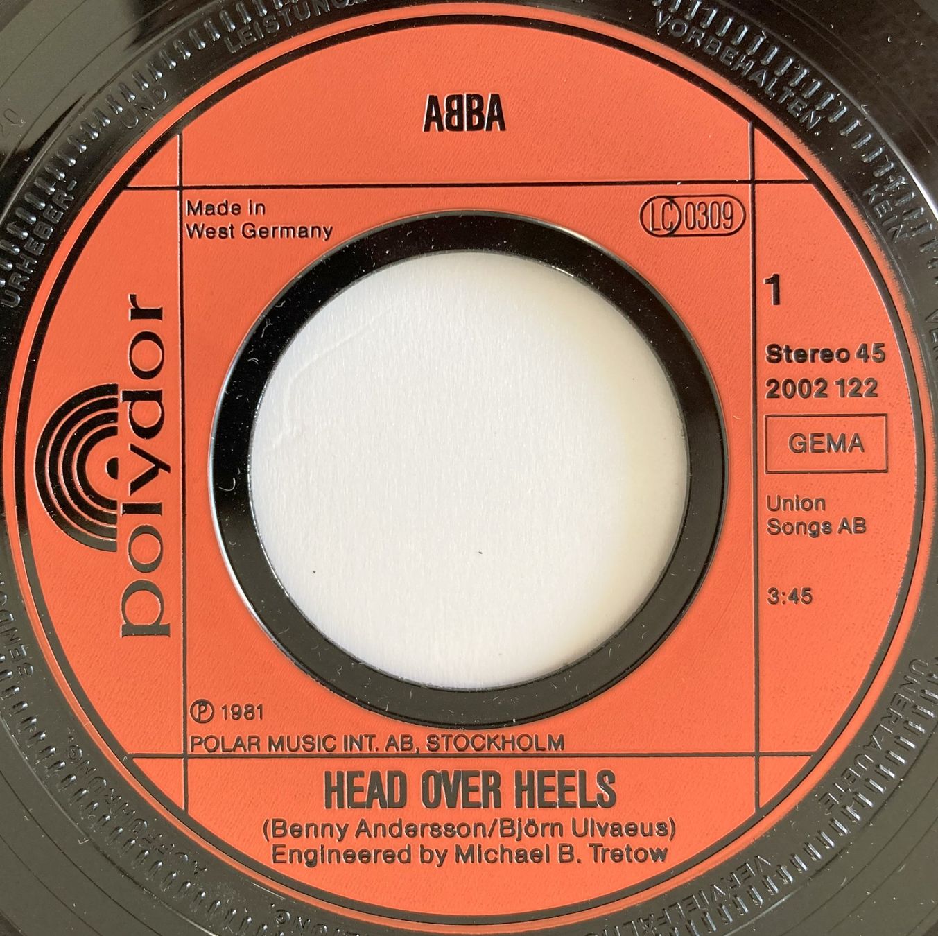 Schallplatten: ABBA - HEAD OVER HEELS – Gebraucht aus Bottens von hotter-than-hell 2