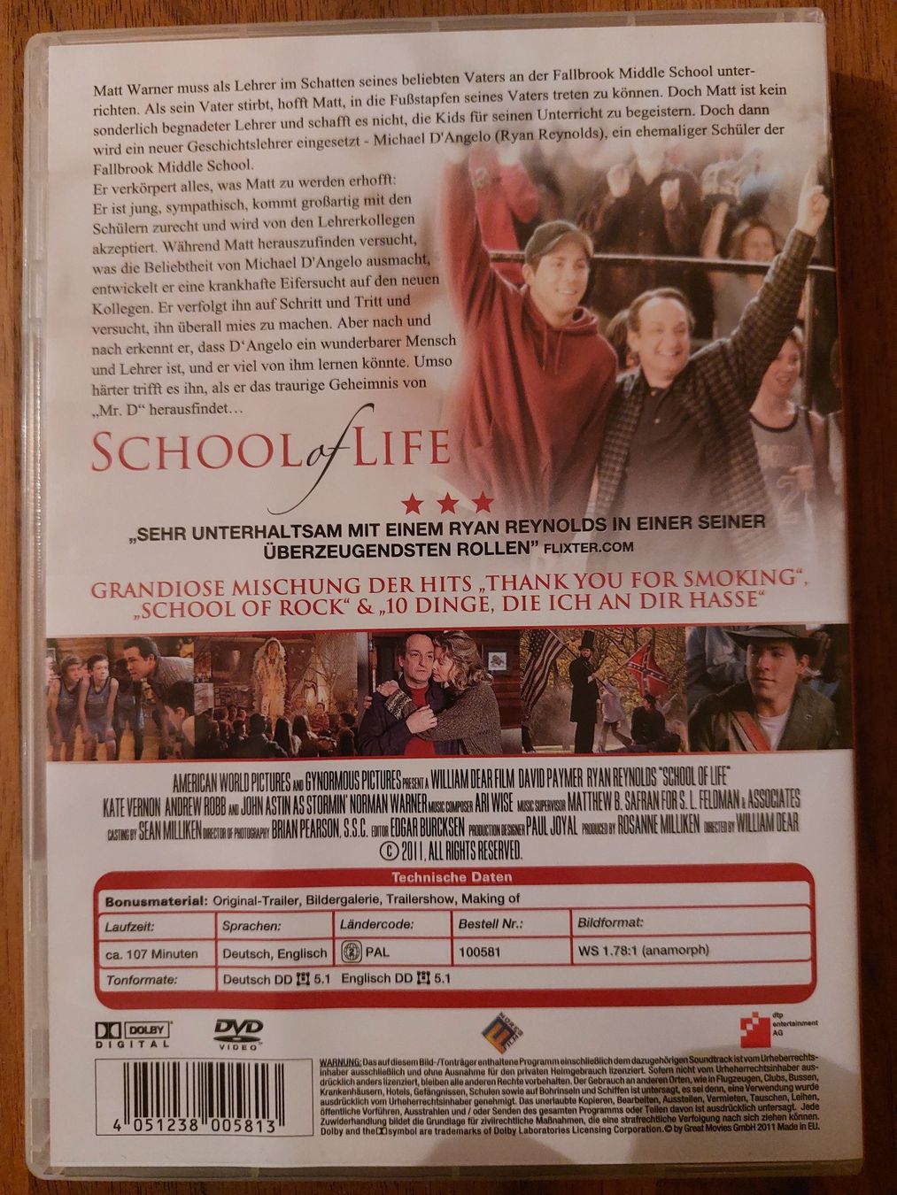 Alle DVDs: DVD - School of Life – Gebraucht aus Rheinfelden von FilmAuktion 1