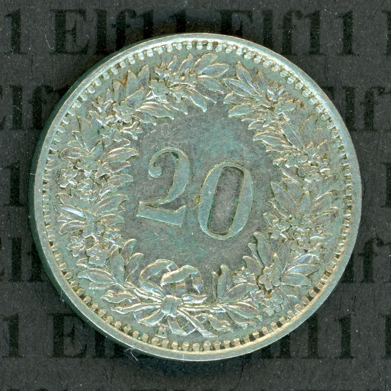 Tutti le monete: CHF___0.20 1955 vz+ 20 Rappen – Usato da Widnau venduto da Elf11 1