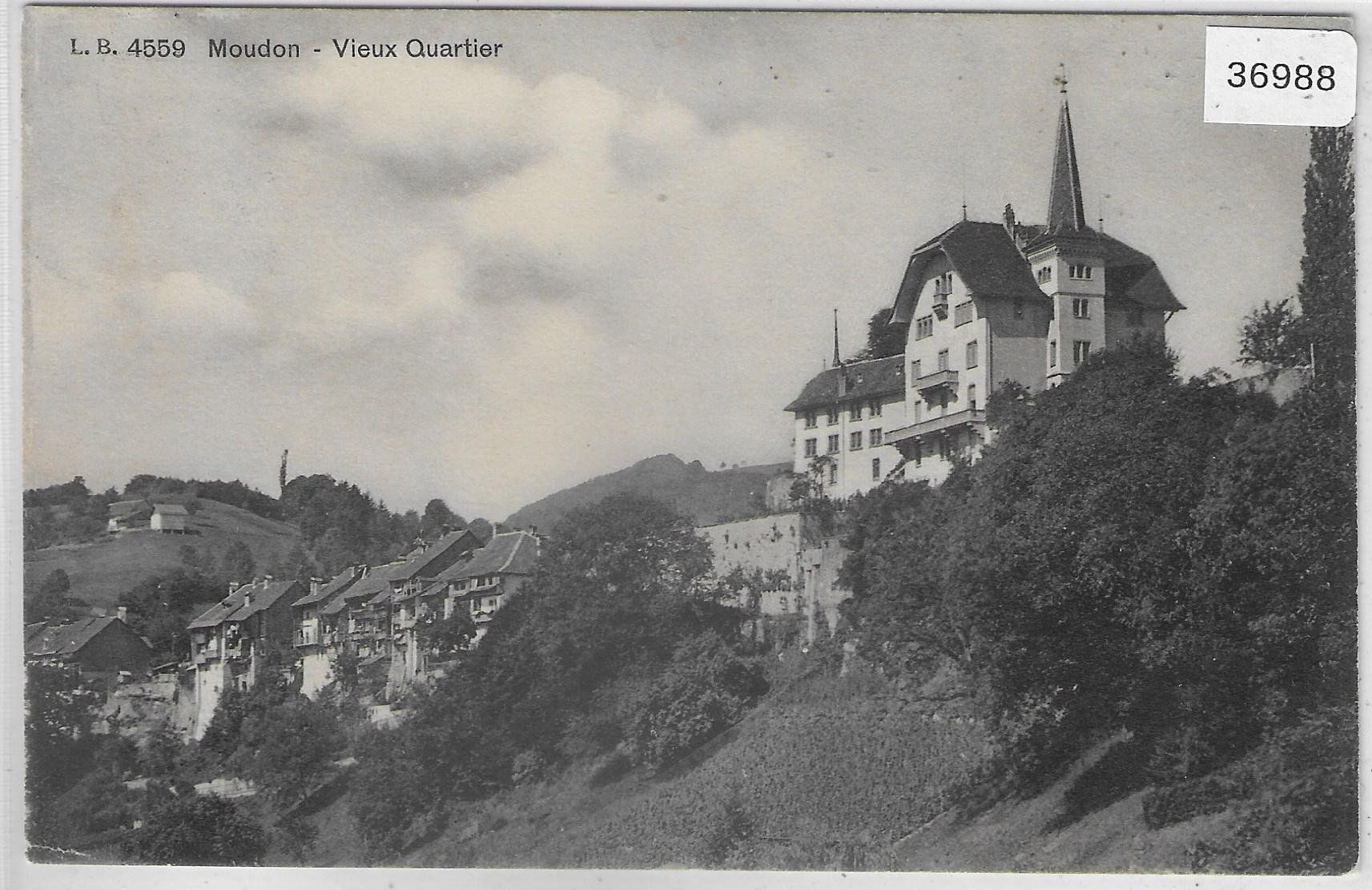 Cartoline postali: Moudon - Vieux Quartier – Usato da Ettingen venduto da Kartenplanet