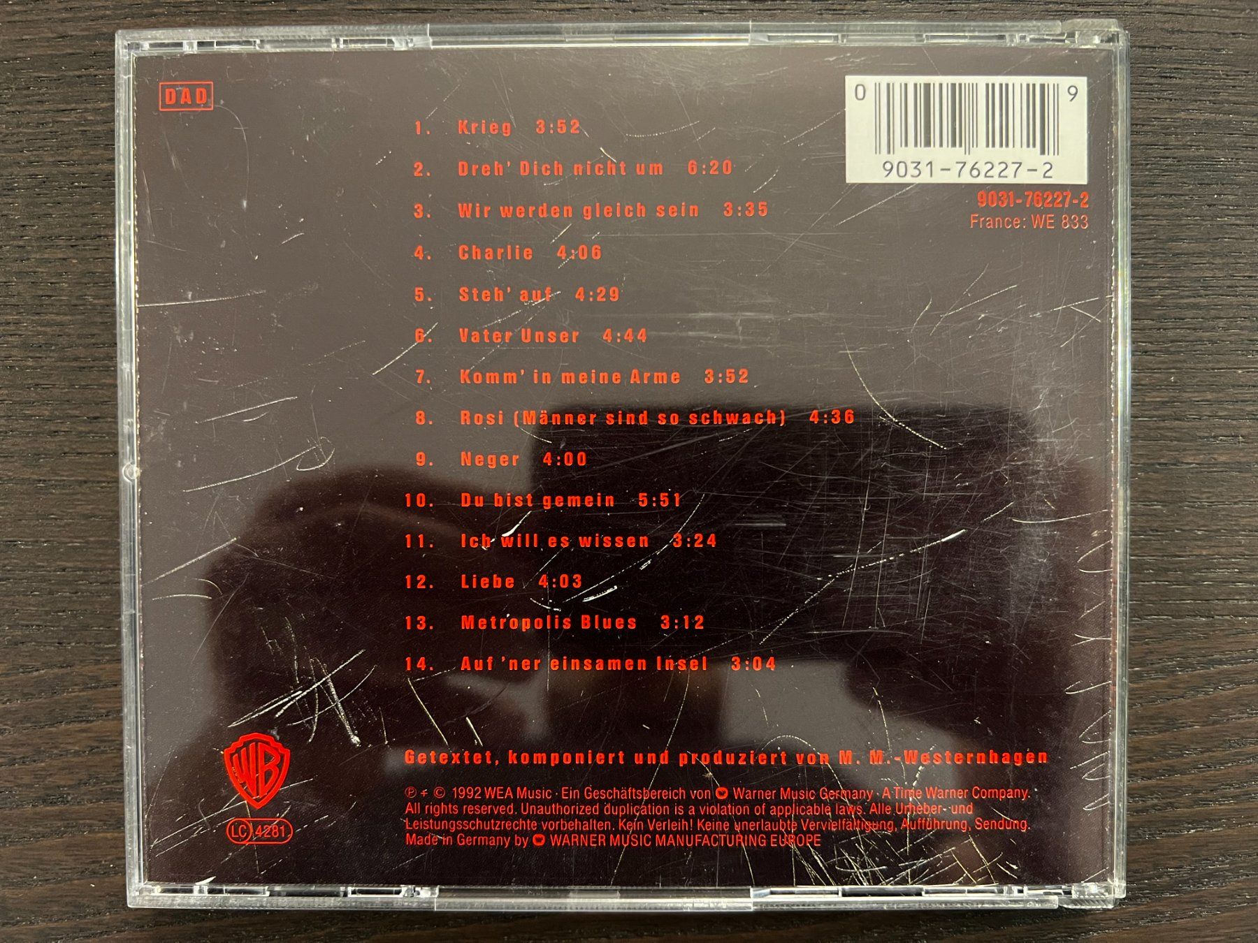 CD: Marius Müller Westernhagen - Ja Ja – Usato da Zürich venduto da MusikFreunde 1